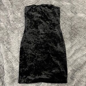 Garage Black Velvet Dress